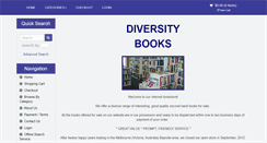 Desktop Screenshot of diversitybooks.com.au